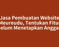 Jasa Pembuatan Website Meureudu, Tentukan Fitur sebelum Menetapkan Anggaran