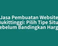 Jasa Pembuatan Website Bukittinggi: Pilih Tipe Situs sebelum Bandingkan Harga