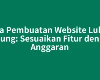 Jasa Pembuatan Website Lubuk Basung: Sesuaikan Fitur dengan Anggaran