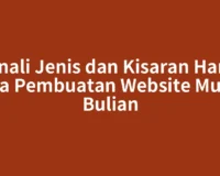 Kenali Jenis dan Kisaran Harga Jasa Pembuatan Website Muara Bulian